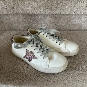 Star Sparkle Girls Sneakers Shoes Sz 1